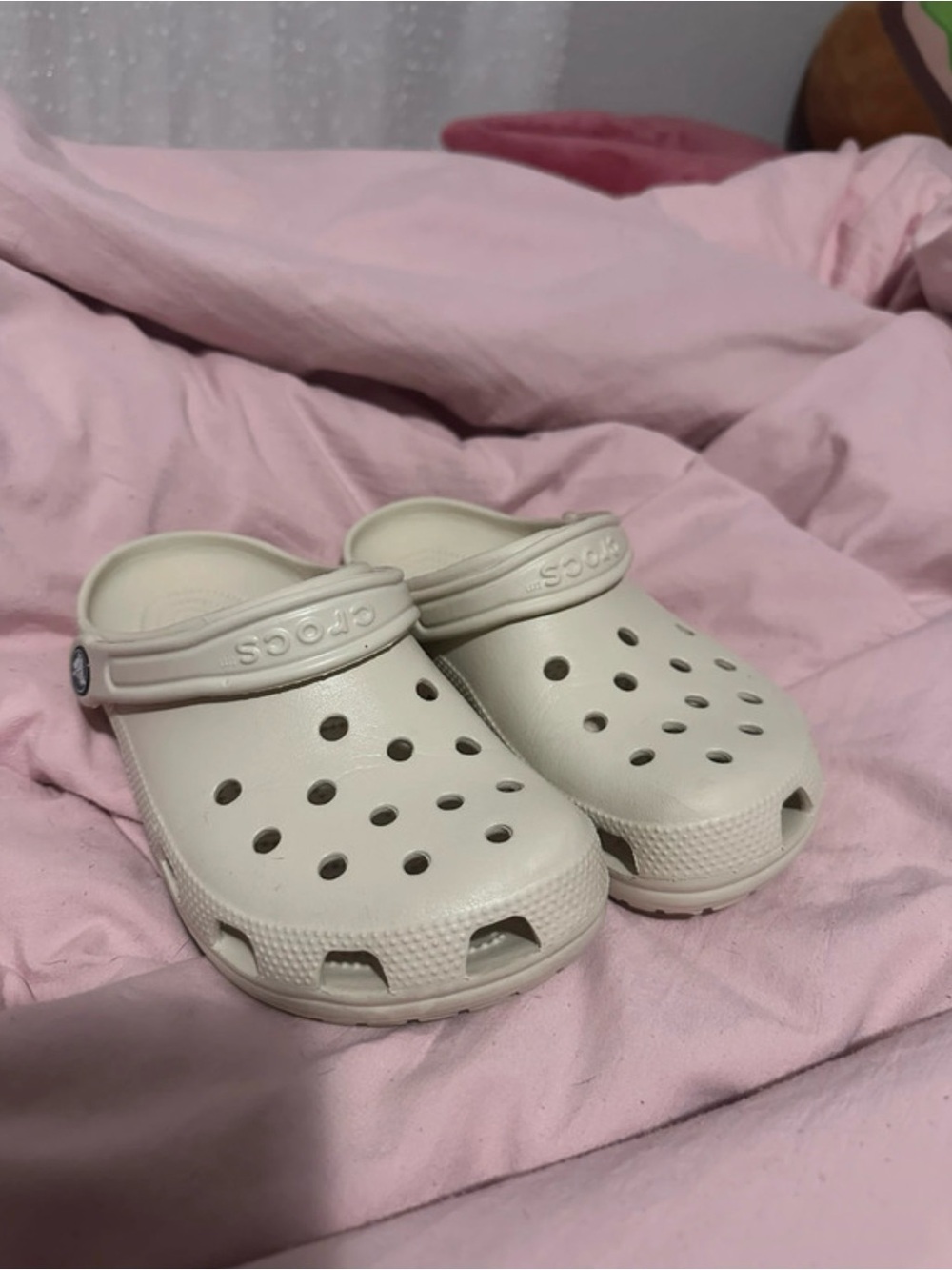 Cream Colored Crocs